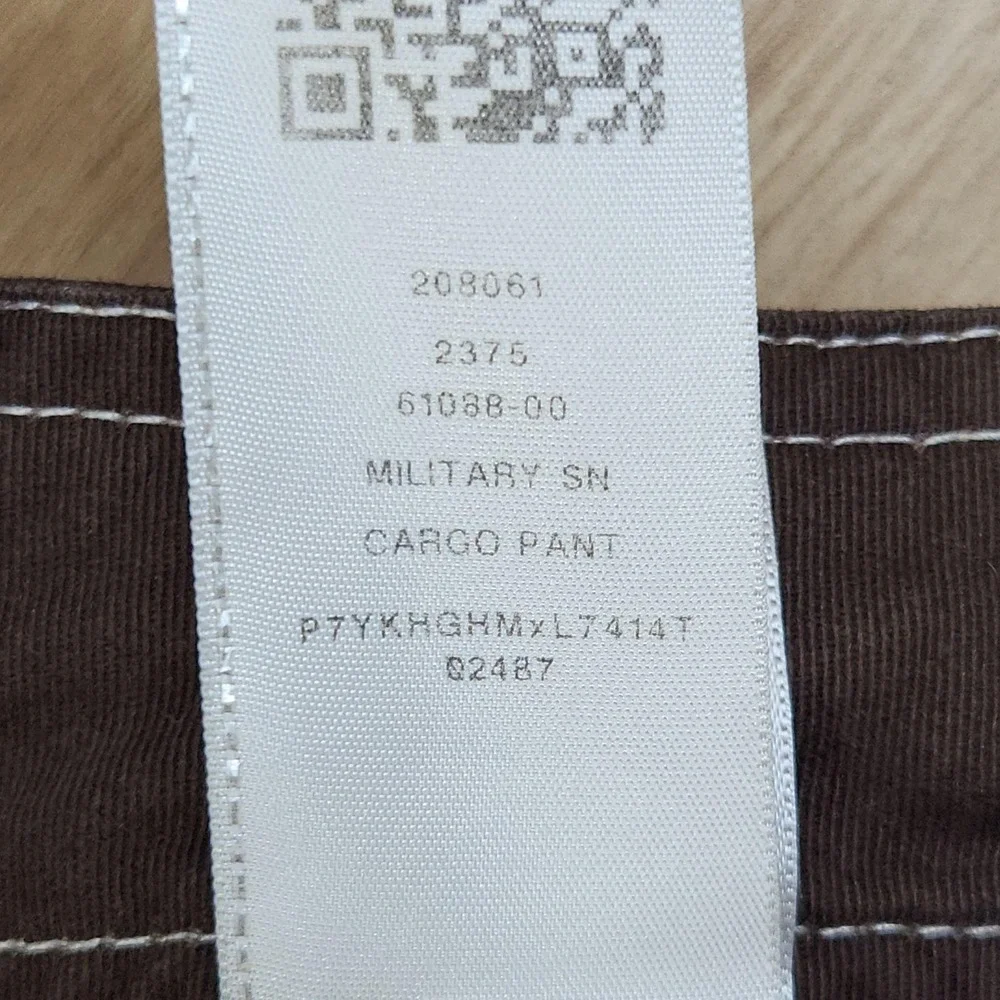 True Religion Pants Mens 30x32 Brown Cargo Canvas Military SN Workwear Casual